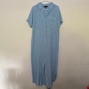 Eloquii Sky Blue Maxi Dress